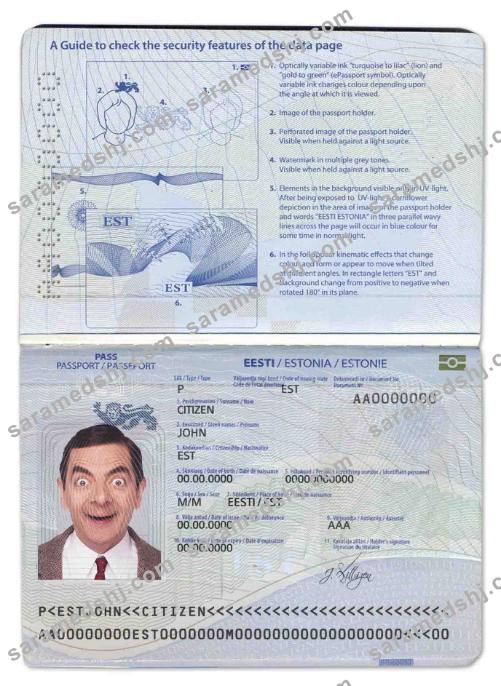 Estonia passport